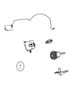 Diagram Receiver Modules, Keys and Key FOBS. for your 2021 RAM 1500 Lone Star Crew Cab