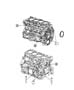 Image of ENGINE. SHORT BLOCK. With [NHA] Engine Oil. image for your 2004 Chrysler 300 M  