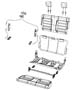 Diagram Rear Seat - Bench - Trim Code [PL]. for your 2010 Jeep Wrangler