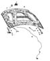 Diagram Hood and Related Parts. for your 2021 RAM 1500 Rebel Extended Cab 3.6L V6 4WD