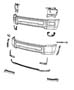 Diagram Bumper, Front. for your 2000 Chrysler 300 M