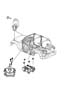 Diagram Air Bag Modules, Impact Sensors and Clock Spring. for your 2007 Jeep Compass