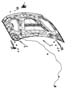 Diagram Hood And Related Parts. for your 2021 RAM 1500 Rebel Extended Cab 3.6L V6 4WD