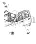 Diagram Air Bag Modules, Impact Sensors, and Clockspring. for your 2004 Jeep Liberty