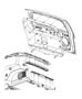 Diagram Liftgate Panels and Scuff Plate. for your 2004 Chrysler 300 M