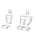 Diagram Rear Seat - 60/40 - Trim Code [AL]. for your 2010 Jeep Wrangler