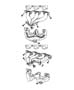 Diagram Exhaust Manifolds And Heat Shields 3.8L [3.8L V6 SMPI Engine]. for your 2001 Jeep Grand Cherokee