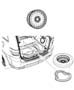 Diagram Spare Wheel Stowage. for your 2014 Jeep Grand Cherokee SUMMIT 3.0L Turbo V6 Diesel 4X4