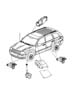 Air Bag Modules, Impact Sensors and Clock Spring. Diagram