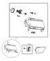 Diagram Lamps Front. for your 2016 Jeep Wrangler UNLIMITED SAHARA 3.6L V6 M/T 4X4