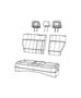 Diagram Rear Seats - Split Seat - Trim Code [K6] - BUX. for your 2010 Jeep Wrangler