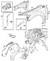 Diagram Front Fender. for your 2007 Jeep Compass