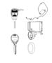 Image of KEY. BLANK WITH TRANSMITTER.  [[Remote Keyless Entry. image for your 2011 Jeep Wrangler UNLIMITED SAHARA 3.8L V6 A/T 4X4