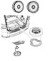 Diagram Spare Wheel Stowage. for your 2021 RAM 1500 Special Service Crew Cab