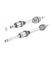 Diagram Shafts, Axle. for your 2002 Chrysler 300 M