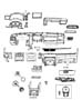 Diagram Intrument Panel Trim. for your 2021 RAM 1500 Tradesman Crew Cab 3.6L V6 4WD