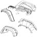 Diagram Exterior Ornamentation. for your 2016 Jeep Wrangler SPORT 3.6L V6 M/T 4X4