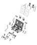 Diagram Third Row - Adjusters, Recliners and Shields - 50/50 Split Seat. for your 2003 Chrysler 300 M