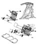 Diagram Second Row - 60/40 Split Seat Back for your 2007 Chrysler 300