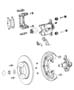 Diagram Brakes, Rear, Disc,FWD/AWD. for your 1999 Chrysler 300 M