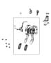 Diagram Pedal,Clutch,FWD/RWD/AWD. for your 1989 Jeep Wrangler