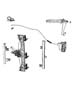 Diagram Front Door, Hardware Components. for your 2002 Chrysler 300 M