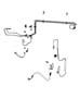 Diagram Front Brake Lines and Hoses. for your 2007 Dodge Durango