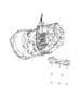 Image of ISOLATOR, Used for: BRACKET AND INSULATOR. Transmission Mount, Transmission Support. Body 94. image for your 2003 Chrysler 300  M 