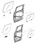 Image of GLASS. Rear Door. Left.  [GAC], [GAC] AND/OR [Add. image for your 2023 RAM 1500