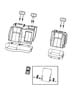 Diagram Crew Cab Rear Seat - 60/40 - Trim Code [M9], [MJ]. for your 2003 Chrysler 300 M