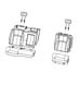 Quad Cab Rear Seat - 60/40 - Trim Code [M9]. Diagram