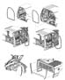 Diagram Body Weatherstrips and Seals. for your 2021 RAM 1500 Laramie Longhorn Crew Cab 3.0L Turbo V6 Diesel