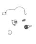 Diagram Receiver Modules, Keys, and Key FOBS. for your 2007 Dodge Caliber