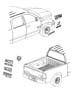 Diagram Nameplates, Emblems and Medallions. for your 2023 RAM 1500 Classic Express Extended Cab