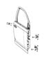 Diagram Front Door, Shell and Hinges. for your 1998 Jeep Wrangler