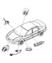 Diagram Air Bag Modules, Impact Sensors and Clock Spring. for your 1993 Jeep Wrangler