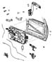 Diagram Front Door, Hardware Components. for your 1999 Chrysler 300 M