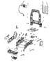 Diagram Adjusters, Recliners and Shields - Passenger Seat. for your 2003 RAM 1500