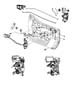 Diagram Front Door, Hardware Components, Half Door. for your 2023 RAM 1500