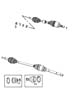 Diagram Shafts, Axle. for your 2000 Chrysler 300 M