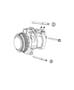 Diagram A/C Compressor Mounting. for your 2009 RAM 4500