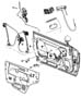 Diagram Front Door, Hardware Components. for your RAM 1500