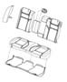 Rear Seat - Split Seat - Trim Code [B7]. Diagram