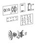 Diagram Brakes,Front,FWD. for your 2023 Jeep Cherokee Altitude Lux