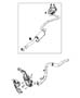 Diagram Exhaust System 2.0L Diesel [2.0L I4 Turbo Diesel Engine]. for your 2018 Jeep Compass