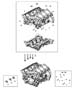 Diagram Engine Cylinder Block And Hardware 3.0L Diesel [3.0L V6 Turbo Diesel Engine]. for your 1999 Dodge Dakota