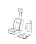 Diagram Front Seat - Bucket - Trim Code [DJ]. for your Chrysler 300 M