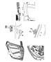 Rear Door, Shell and Hinges. Diagram