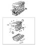 Diagram Engine Cylinder Block And Hardware 1.4L Turbocharged [1.4L I4 16V MULTIAIR TURBO ENGINE]. for your 2003 Chrysler 300 M