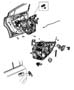 Diagram Rear Door, Hardware Components, Charger. for your Chrysler 300 M